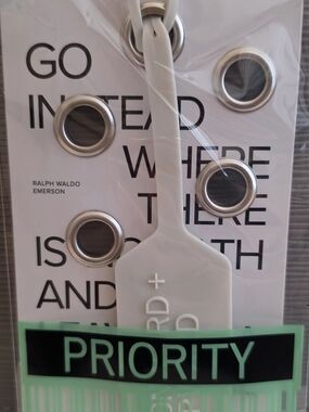Cloth & PAPER Luggage Tag + Card SET! BRAND NEW!